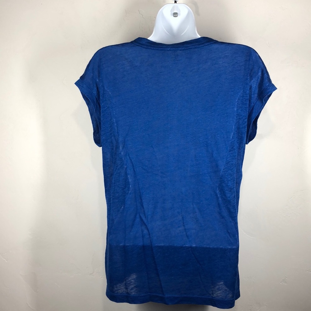 J.Crew 100% linen and silk blue shirt size xs - Picture 6 of 8
